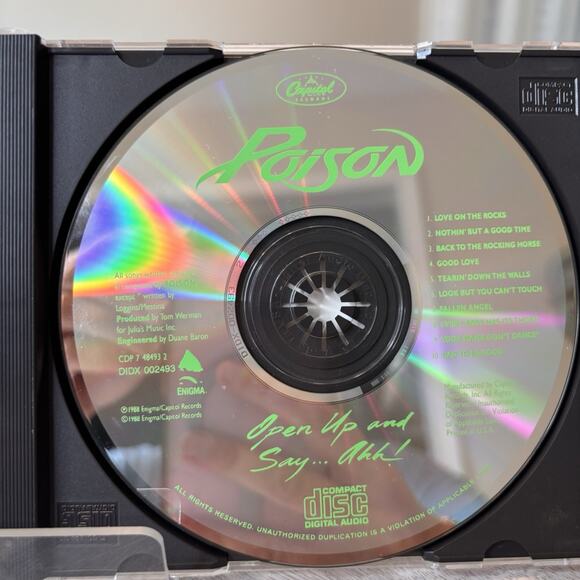 Open Up and Say...Ahh! by Poison (CD, May-1988, Capitol) - Picture 4 of 5